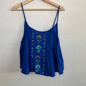 Roxy flowy embroidered tank